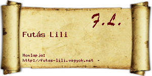 Futás Lili névjegykártya